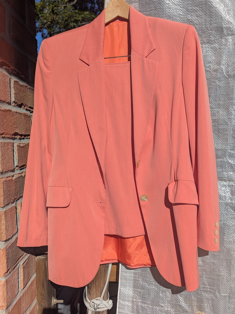 Vintage Women's Two Piece Suit Jacket And Skirt
